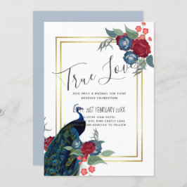 BUDGET Peacock Blue Burgundy Winter Hochzeit im He