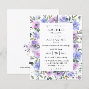Budget Peri & Lila Blumenhochzeit