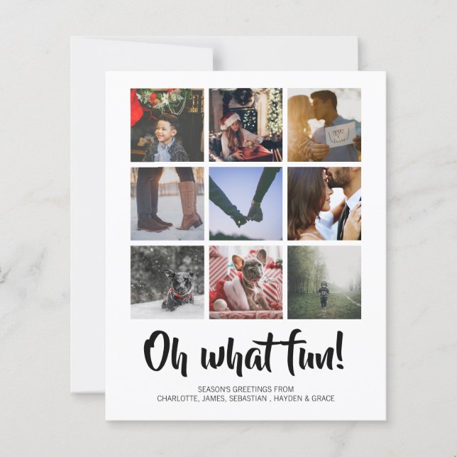 Budget Personalisiertes Foto Oh, was Spaß-Karte (Vorderseite)