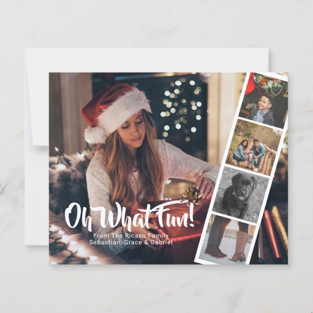 Budget Personalisiertes Foto Oh, was Spaß-Karte (Vorderseite)