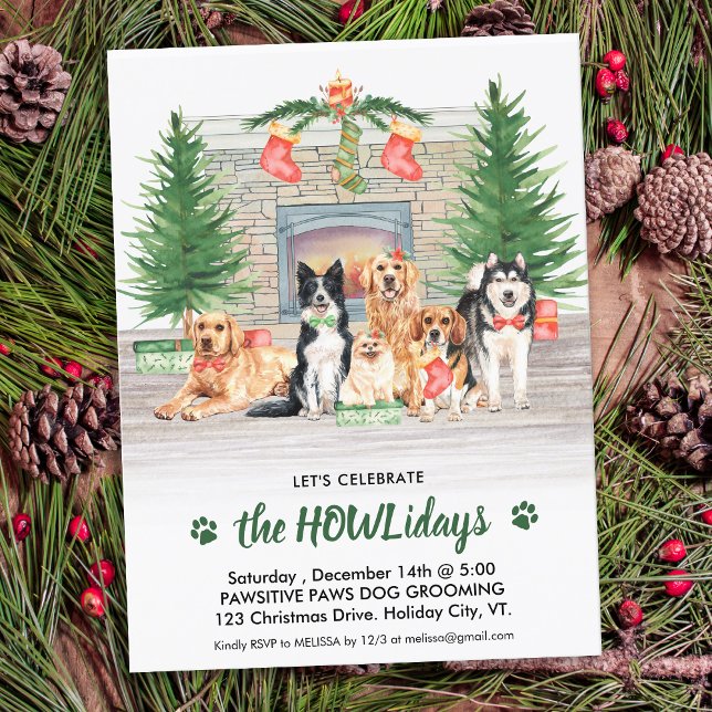 Budget Pet Business Hund Lover Holiday Party Einla (Von Creator hochgeladen)