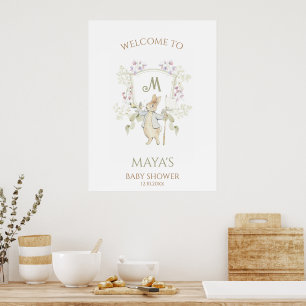 Budget Peter the Rabbit Baby Dusche Begrüßungszeic Poster