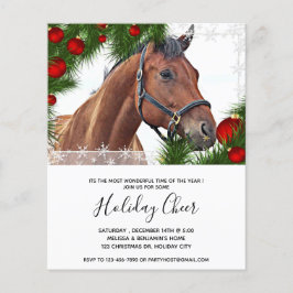Budget Pferde Weihnachten Niedliche Pony Einladung
