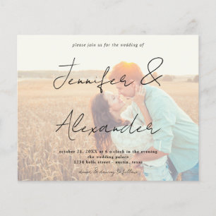 Budget Photo Big Names Horizontal Photo Wedding V2 Flyer
