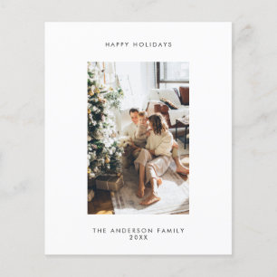 Budget Photo Holiday Card Flyer