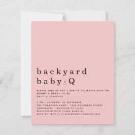 Budget Pink Backyard Baby Q GRILLEN Dusche Einladu
