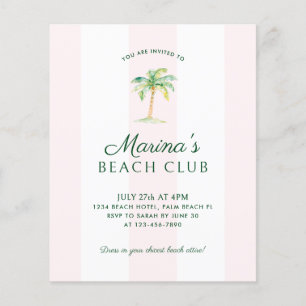 BUDGET Pink Cabana Strip Beach Club Geburtstag