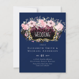 Budget Pink Floral Modernes Girl-Brautparty