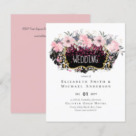 Budget Pink Floral Modernes Girl-Brautparty