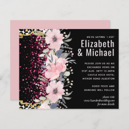 Budget Pink Floral Modernes Girl-Brautparty