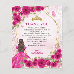 Budget Pink Floral Prinzessin Quinceañera Vielen D