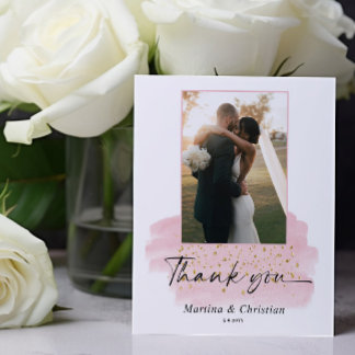 Budget Pink Gold Brush Wedding