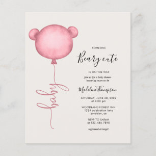 Budget Pink Jemand Beary Niedlich Balloon Babydusc