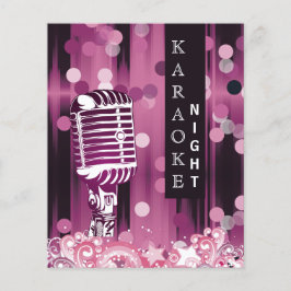 Budget Pink Sweet 16 Karaoke Einladung
