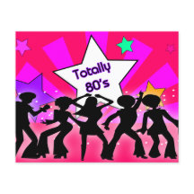 Budget Pink Totally 80er Retro-Party Einladung