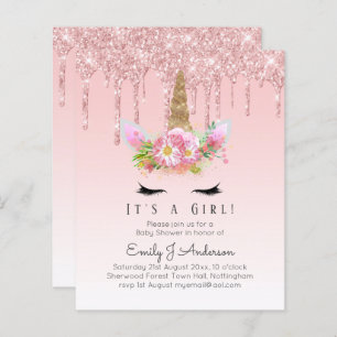 BUDGET Pink Unicorn Kinderdusche Driving Glitzer