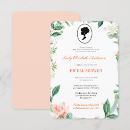 Budget Pink Wildblumen Bridgerton Brautparty Einladung