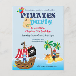Budget Pirates Kindergeburtstag Party Einladung
