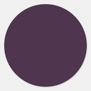 BUDGET PLUM PURPLE Monochrom-Vorlage Runder Aufkleber