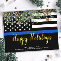 Budget Police Department Weihnachten glückliche Fe