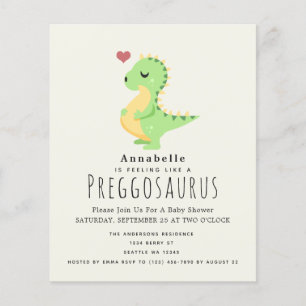 Budget Preggosaurus Niedlich Dinosaurier Babydusch