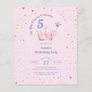 Budget Princess Crown Pink Little Girl Geburtstag
