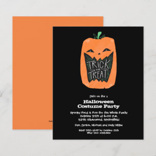 Budget Pumpkin Halloween-Party Einladungen