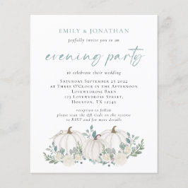 Budget Pumpkins Aquamarin QR Abend Party einladen