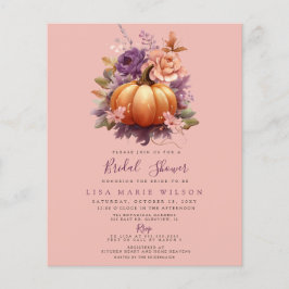 Budget Pumpkins Fall Bridal Dusche Einladungen