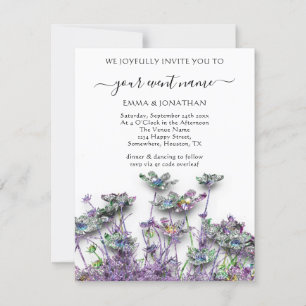 Budget QR CODE Blumenwiese Lila