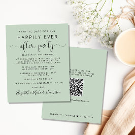 Budget QR Code Hochzeitsempfang Save the Date