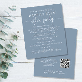 Budget QR Code Hochzeitsempfang Save the Date
