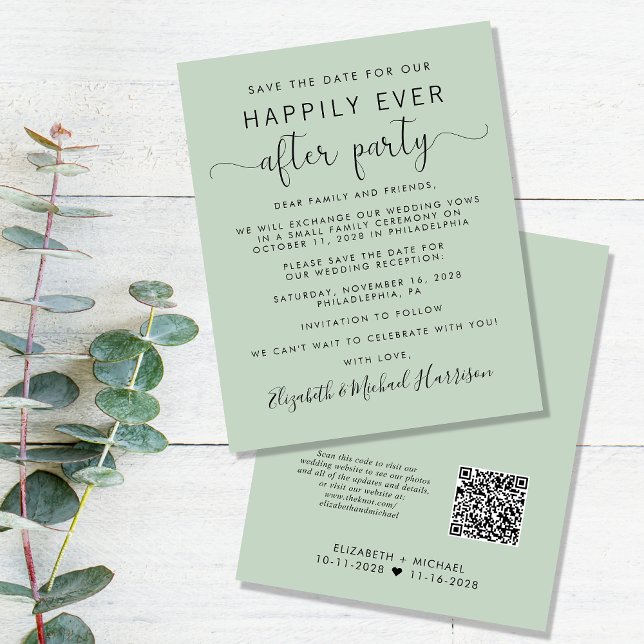 Budget QR Code Hochzeitsempfang Save the Date (Von Creator hochgeladen)