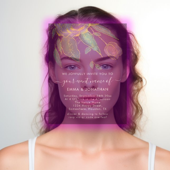 Budget QR Code Marsala Gold Blume Lila (Budget QR Code Marsala Gold Flowers Purple)