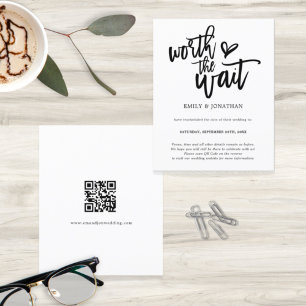 Budget QR Code Wartezeit Hochzeit speichern Datum