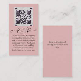 Budget QR Code Website UAWG Hotel Wedding Details Begleitkarte