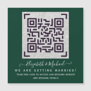 Budget QR Code Website UAWG Hotel Wedding Details Magnetkarte