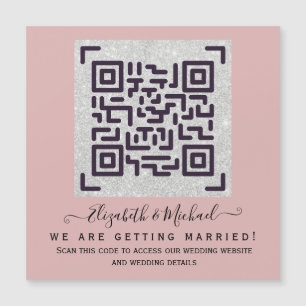 Budget QR Code Website UAWG Hotel Wedding Details Magnetkarte