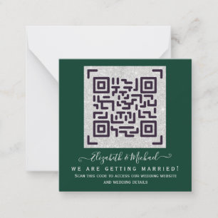 Budget QR Code Website UAWG Hotel Wedding Details Mitteilungskarte