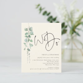 Budget QR Eukalyptus Elfenbeinschwanz Wir Hochzeit