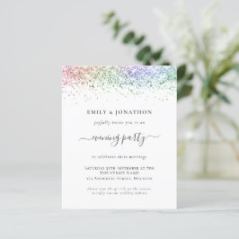 Budget QR Rainbow Glitzer Abend Wedite