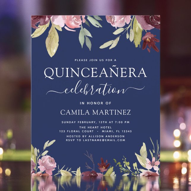Budget Quinceanera Burgundy Pink Blumenladen (Von Creator hochgeladen)