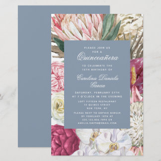 Budget Quinceañera Elegante Boho Wasserfarbe Blüte