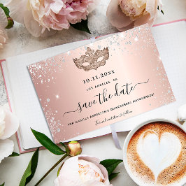 Budget Quinceanera Masquerade Rose Gold rett Datum