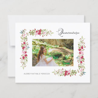 Budget Quinceañera Spanish Floral Photo