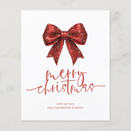 Budget Red Bow 2026 Kalender Frohe Weihnachten