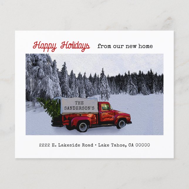Budget Red Lieferwagen Truck Holiday Moving House Flyer (Vorne)