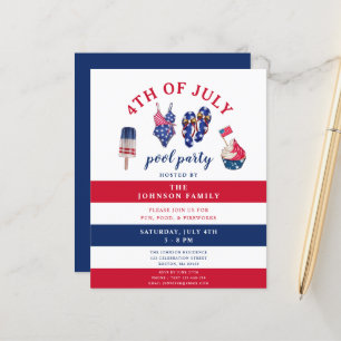 Budget Red White & Blue 4. Juli Pool Party