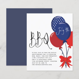 Budget Red White Blue Balloons 4. Juli GRILLEN Ein