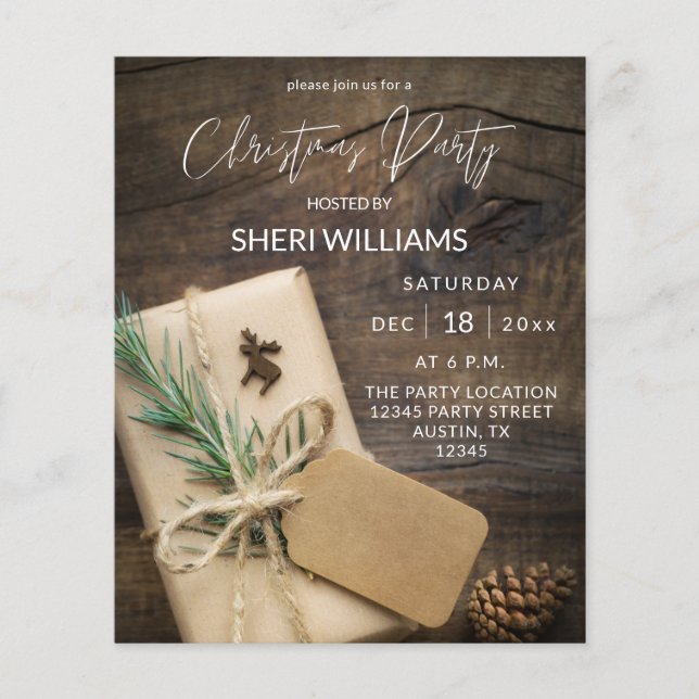 Budget Rentier & Prestige Weihnachts-Party 2 Flyer (Vorne)